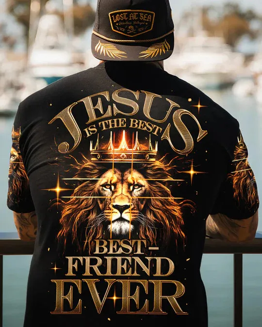 Christianartbag 3D T-Shirt For Men, Jesus Is The Best Lion Men's All Over Print Shirt, Christian T-Shirt, Christian 3D T-Shirt, Unisex T-Shirt.