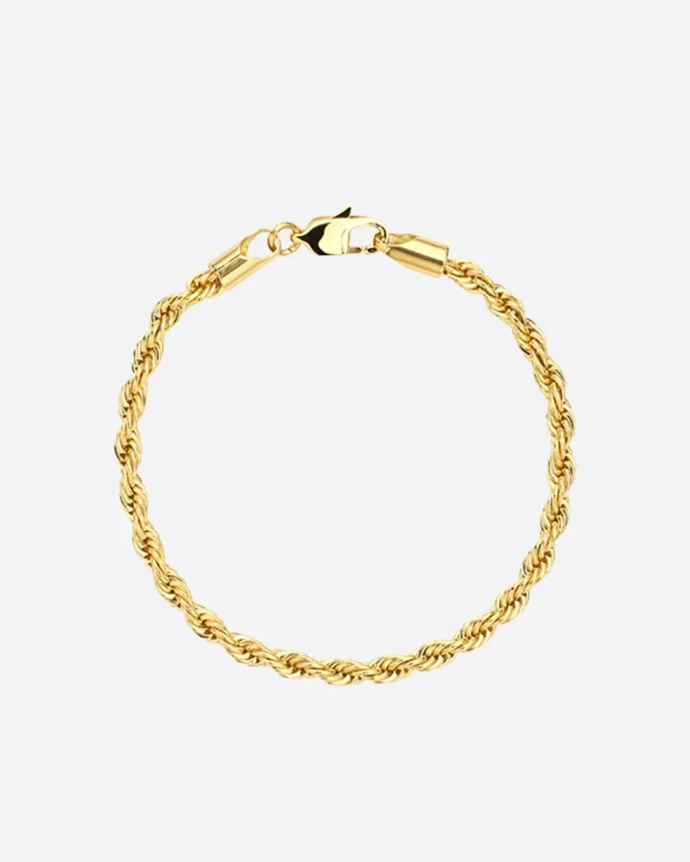CLEAN ROPE BRACELET. - 3MM GOLD