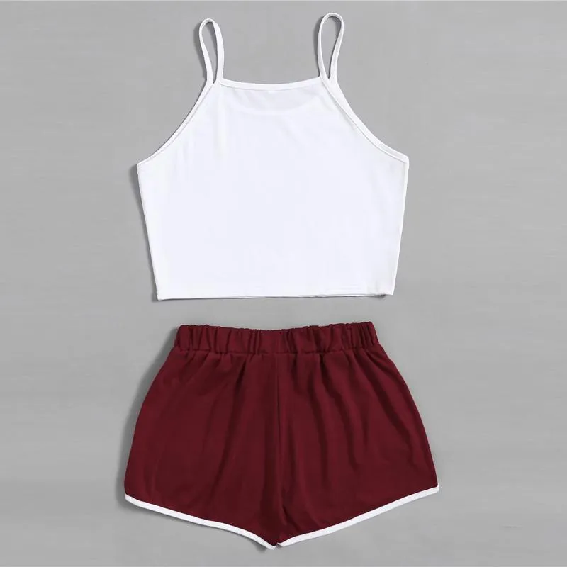 Crop Top & Shorts (2 Piece Set)
