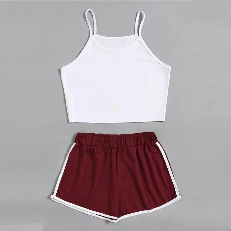 Crop Top & Shorts (2 Piece Set)