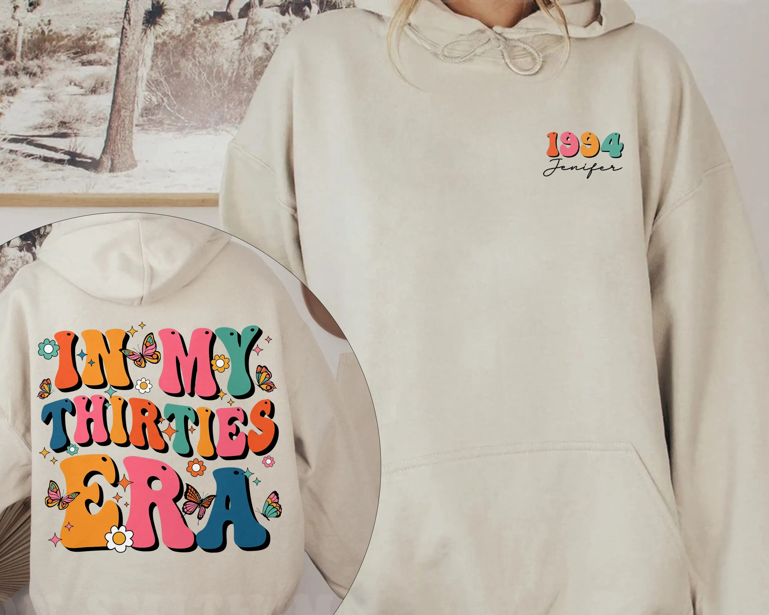 Custom In My Thirties Era Hoodie, Personalized Birthday Crewneck, 30th Birthday, Custom Funny Birthday t-shirt, Birthday Gift