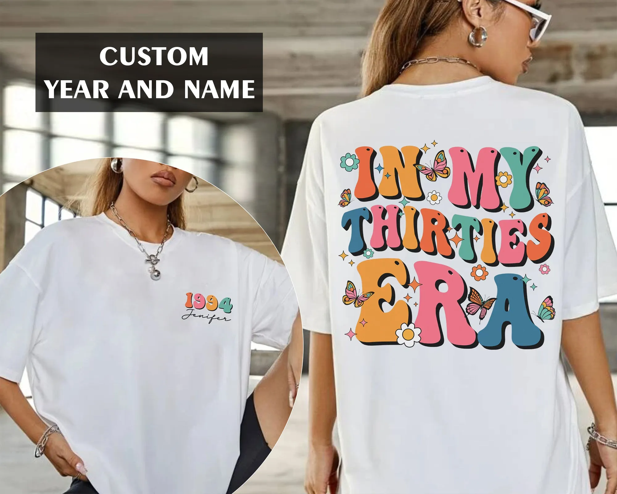 Custom In My Thirties Era Shirt, Personalized Birthday Shirt, 30th Birthday, Custom Funny Birthday t-shirt, Birthday Gift