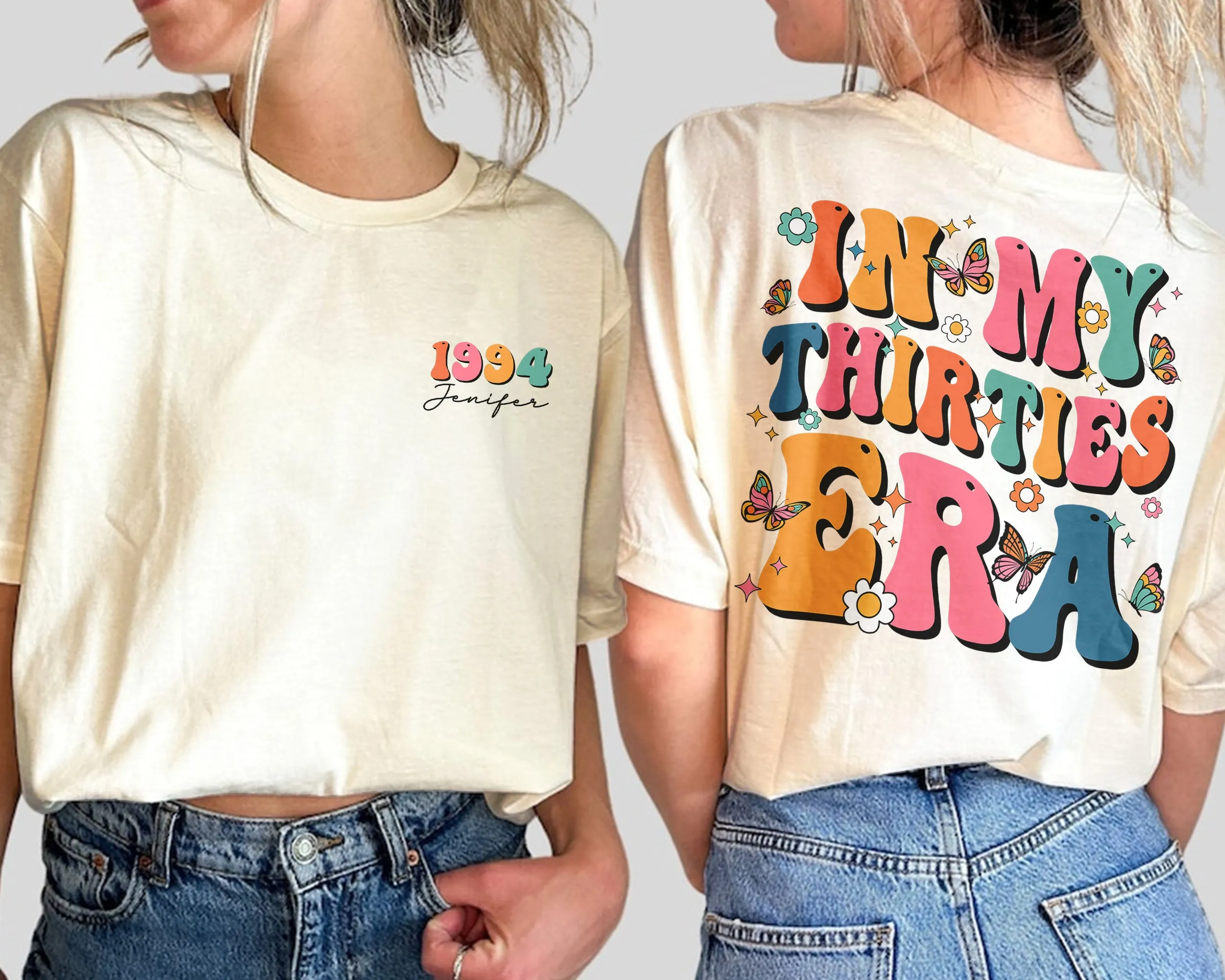 Custom In My Thirties Era Shirt, Personalized Birthday Shirt, 30th Birthday, Custom Funny Birthday t-shirt, Birthday Gift