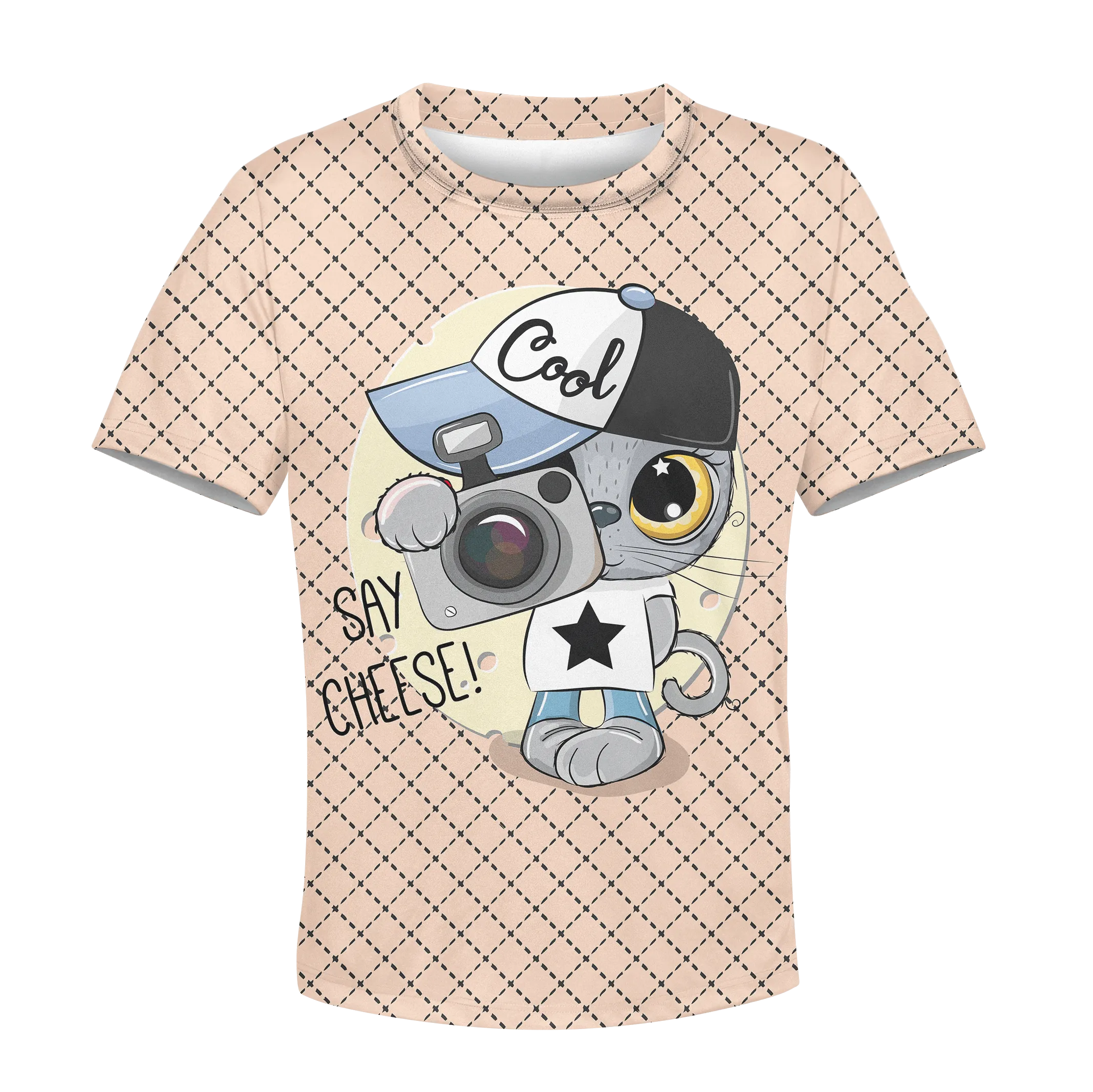 CUTE CAT IS TAKING PHOTOS Kid Hoodies T-shirt Apparel