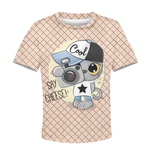 CUTE CAT IS TAKING PHOTOS Kid Hoodies T-shirt Apparel