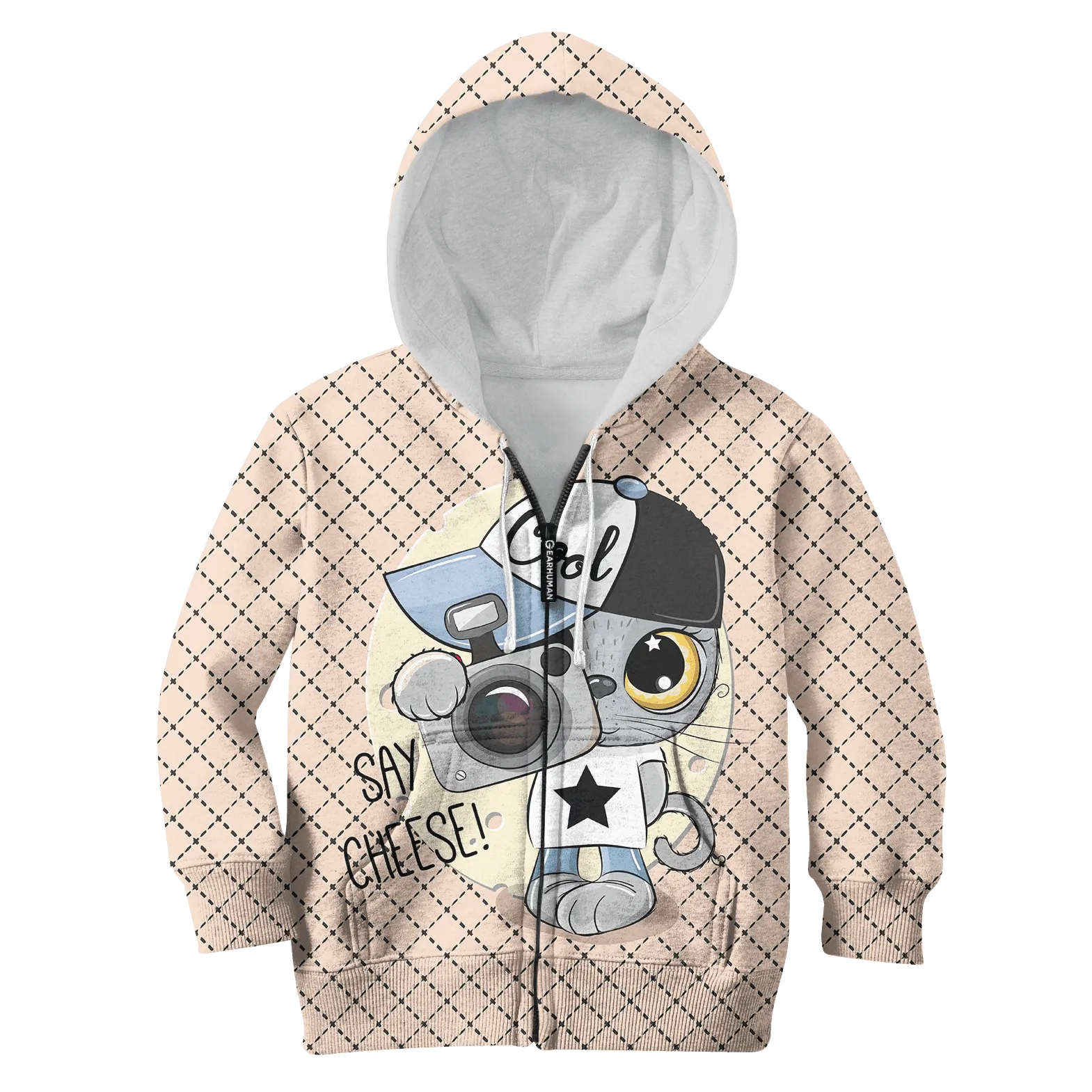 CUTE CAT IS TAKING PHOTOS Kid Hoodies T-shirt Apparel