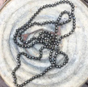 Dark Chocolate Brown Beaded Necklace