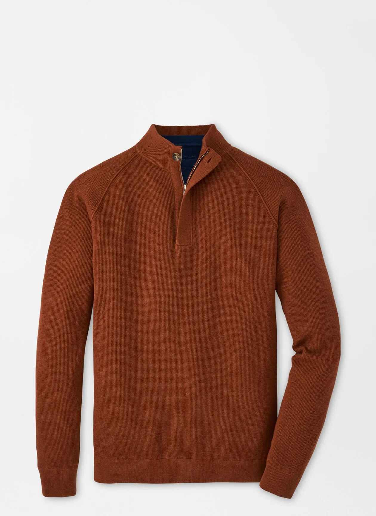 Davenport Basketweave Quarter Zip - Cider