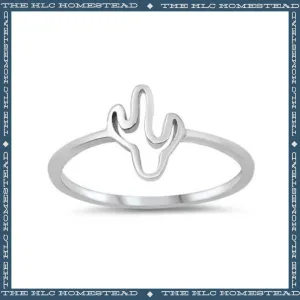 Desert Bloom Cactus Ring