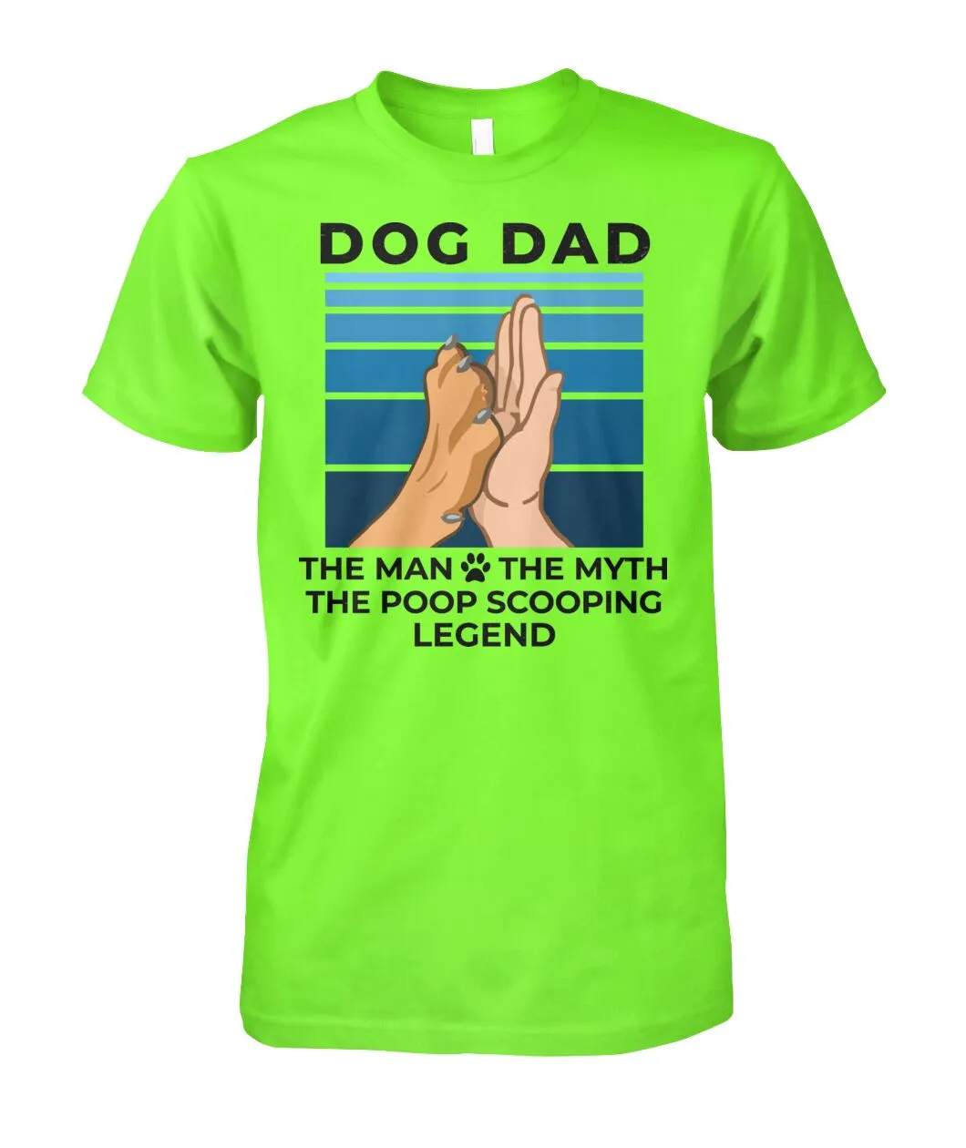 Dog Dad - The Man Myth Legend Shirt (Black Text)