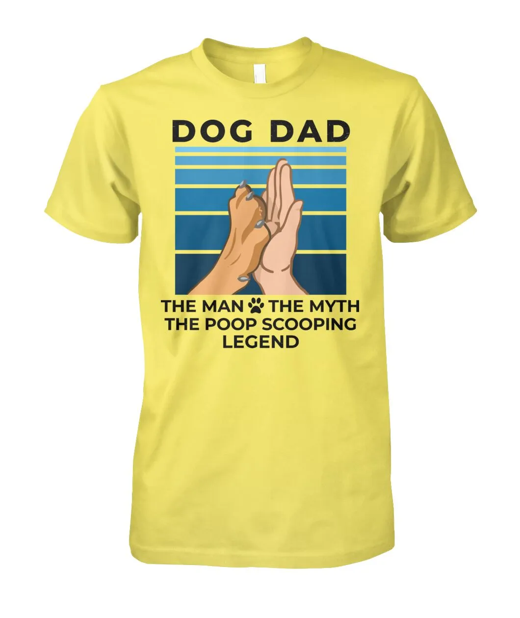 Dog Dad - The Man Myth Legend Shirt (Black Text)