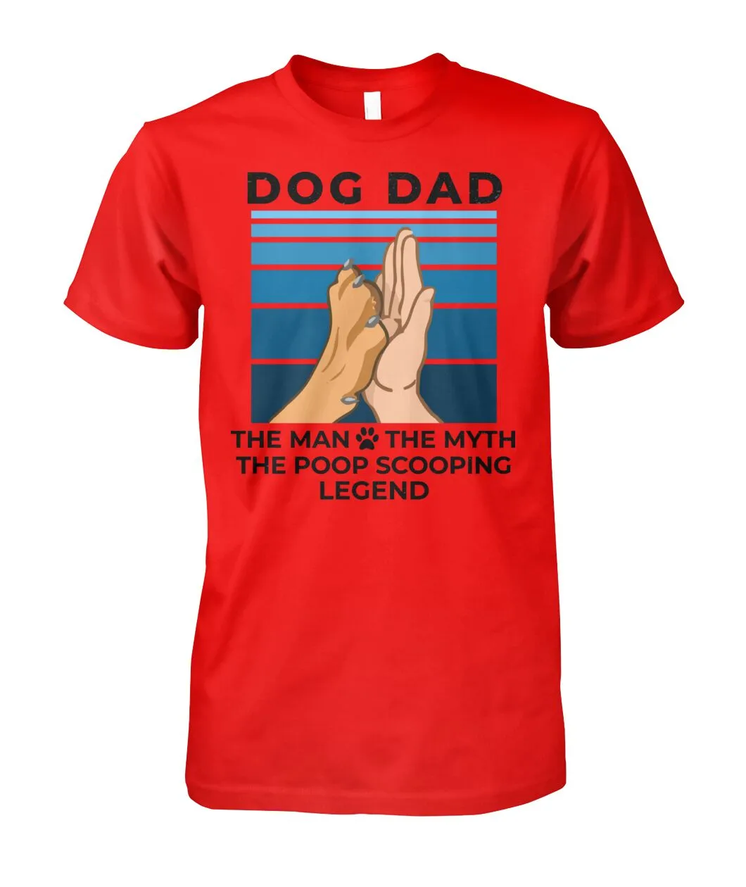 Dog Dad - The Man Myth Legend Shirt (Black Text)