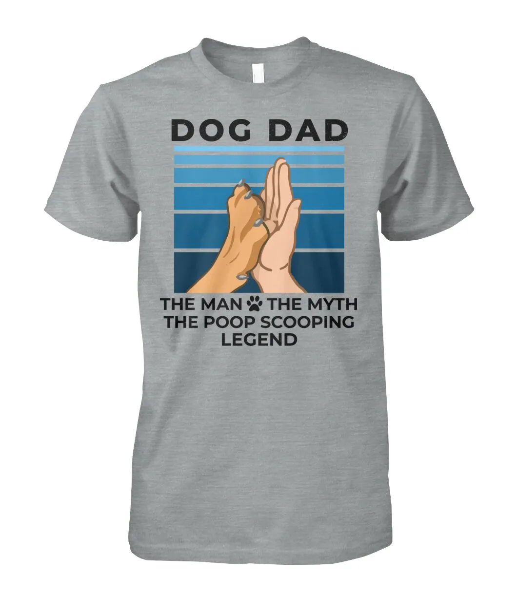 Dog Dad - The Man Myth Legend Shirt (Black Text)