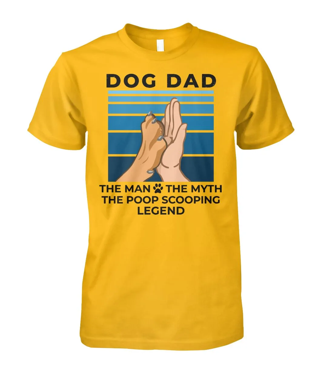 Dog Dad - The Man Myth Legend Shirt (Black Text)