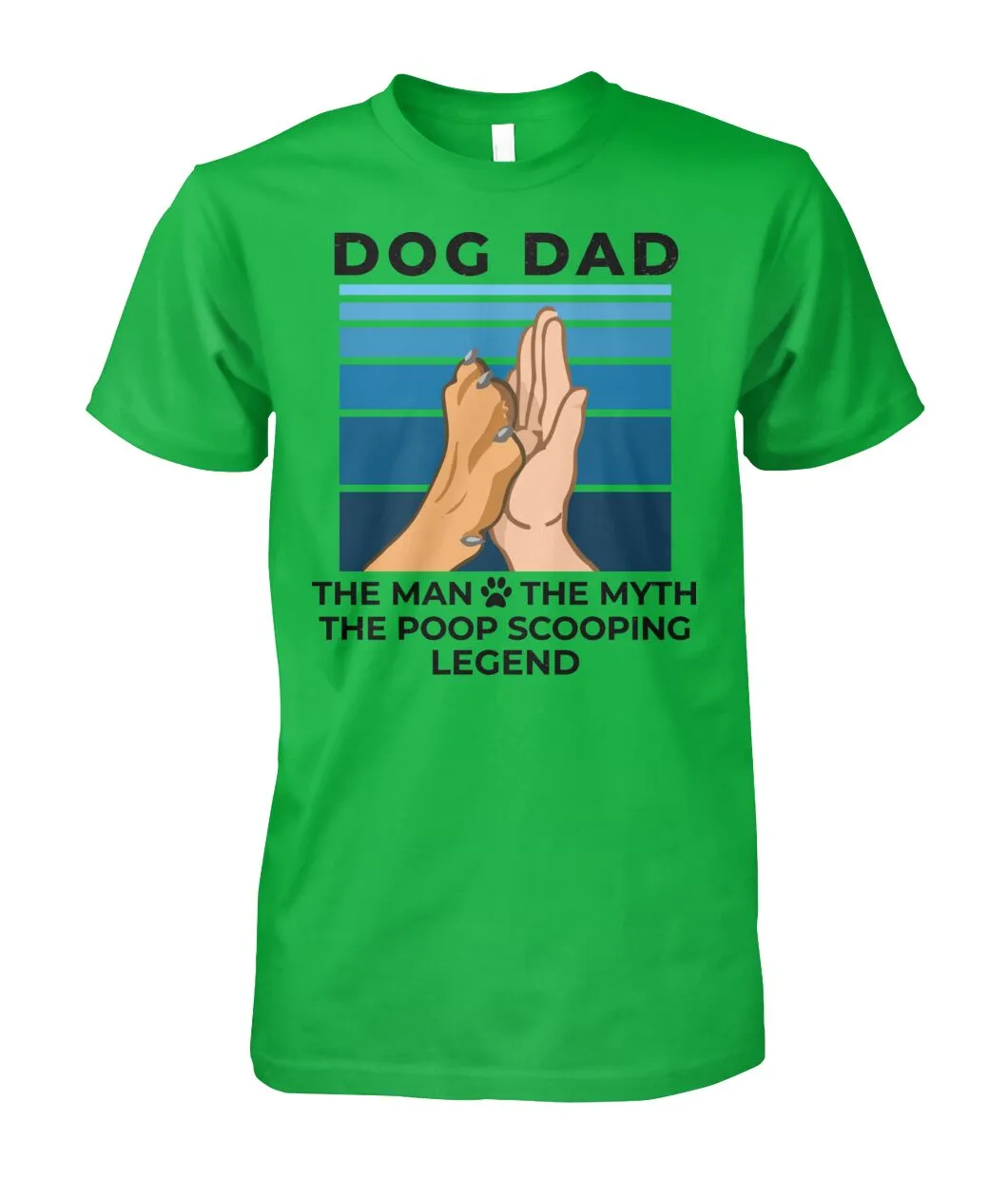 Dog Dad - The Man Myth Legend Shirt (Black Text)