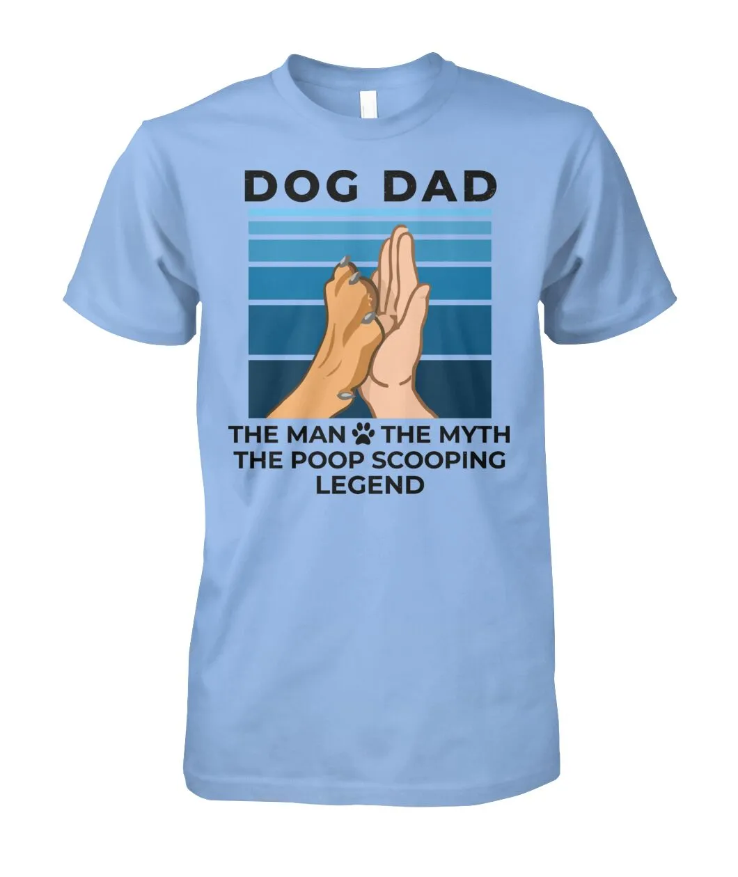 Dog Dad - The Man Myth Legend Shirt (Black Text)