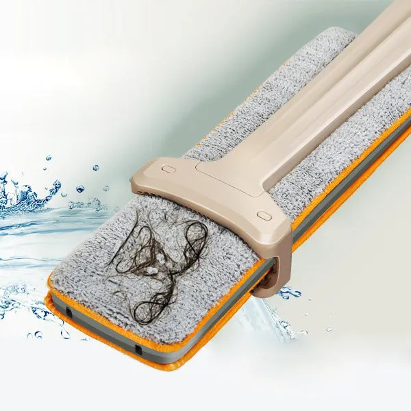 Double Sided Lazy Mop with Self-Wringing Ability