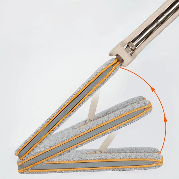 Double Sided Lazy Mop with Self-Wringing Ability