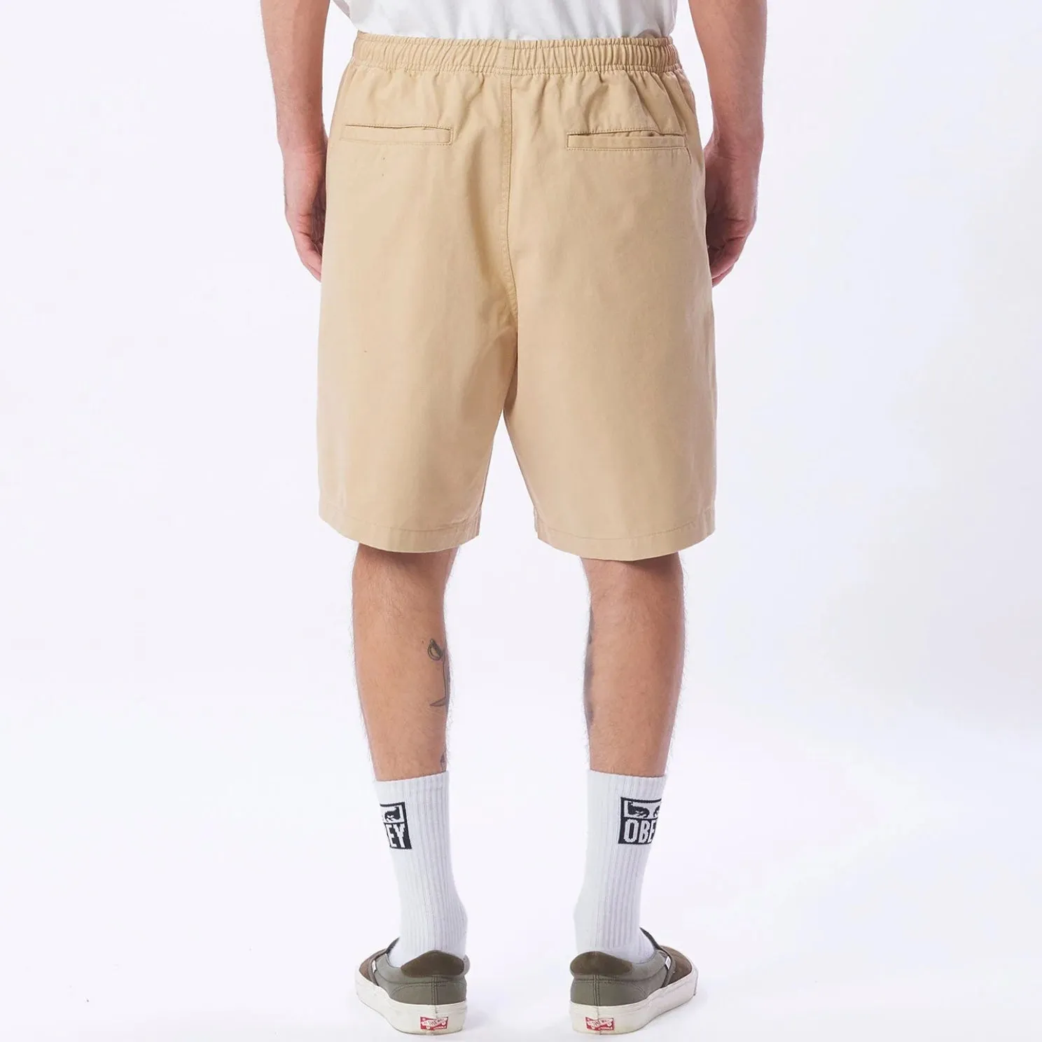Easy relaxed twill short Irish cream