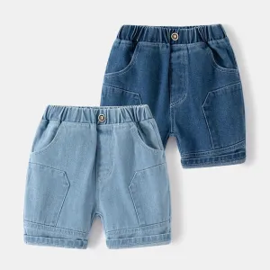 Elastic Waist Jean Short