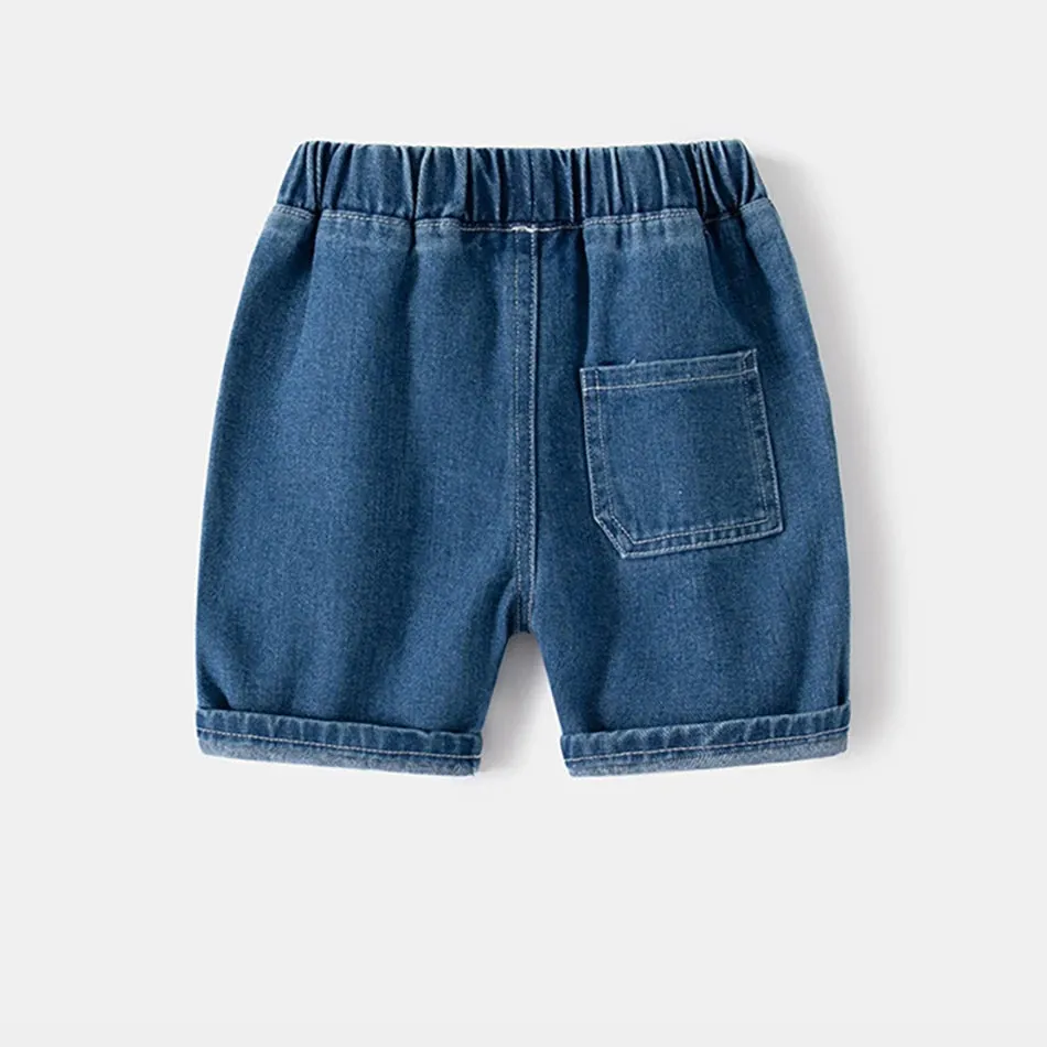 Elastic Waist Jean Short