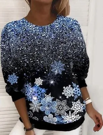 Elegant Christmas Sweatshirt by Aira