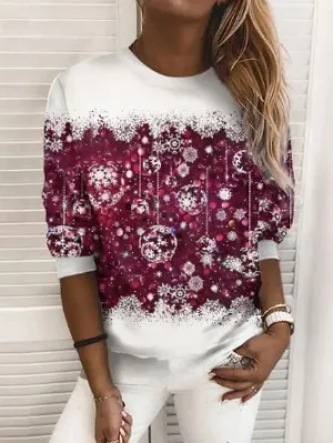 Elegant Christmas Sweatshirt by Aira