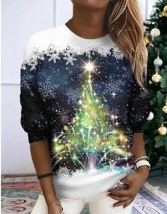 Elegant Christmas Sweatshirt by Aira
