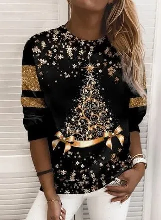Elegant Christmas Sweatshirt by Aira