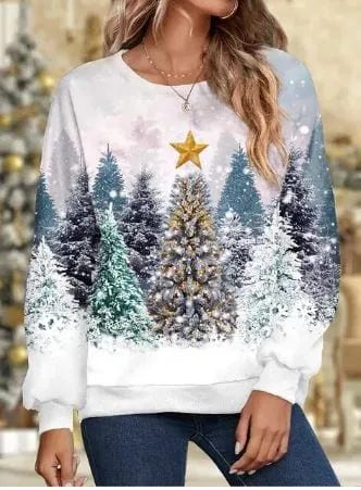 Elegant Christmas Sweatshirt by Aira