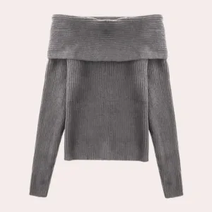 Elegant Leorina Women's Knit Off-Shoulder Sweater