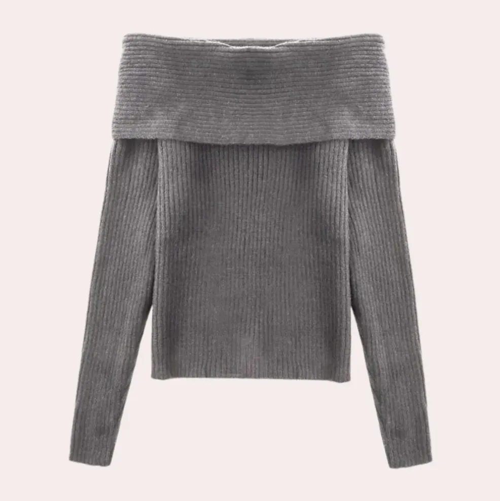 Elegant Leorina Women's Knit Off-Shoulder Sweater