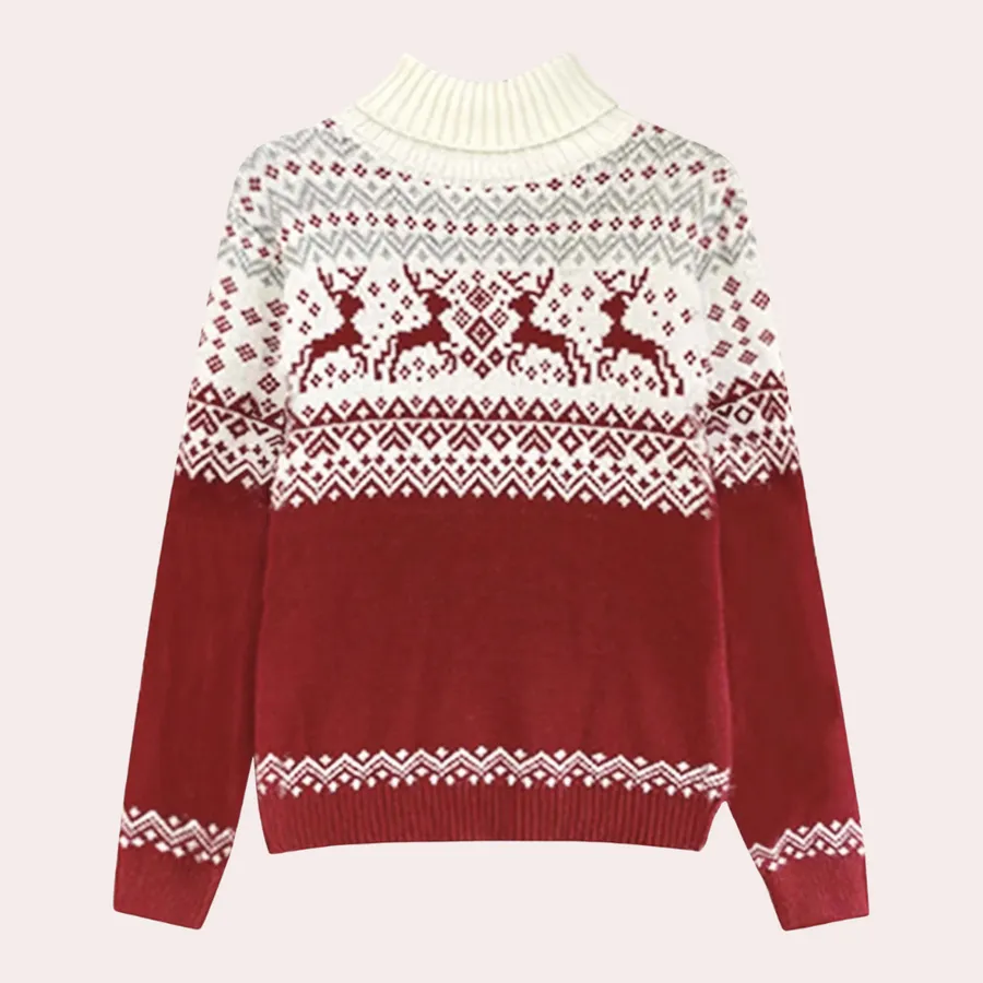 Elegant Women's Corrina Christmas Turtleneck Jumper