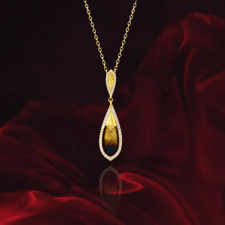Ember Feather Pendant