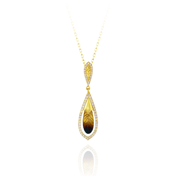Ember Feather Pendant