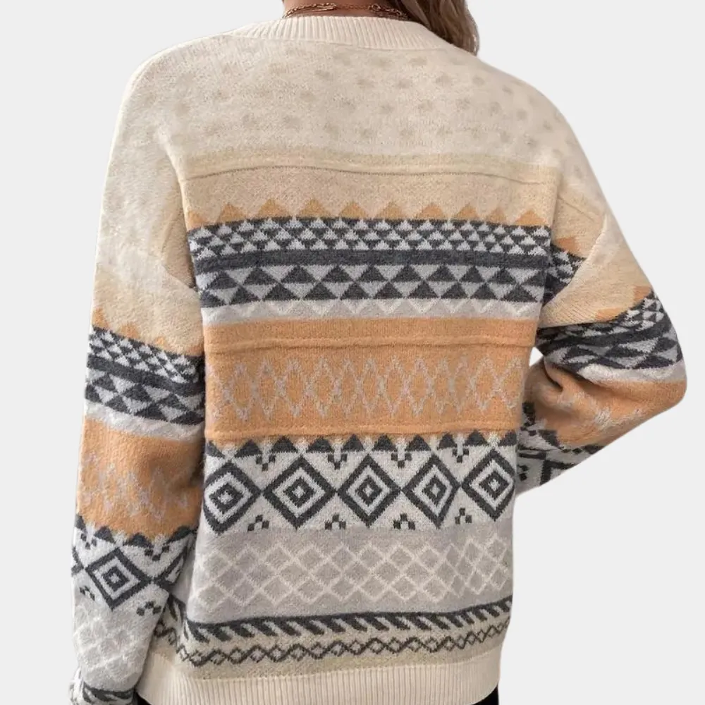 Emilija - elegant knitted sweater for women in a luxurious style