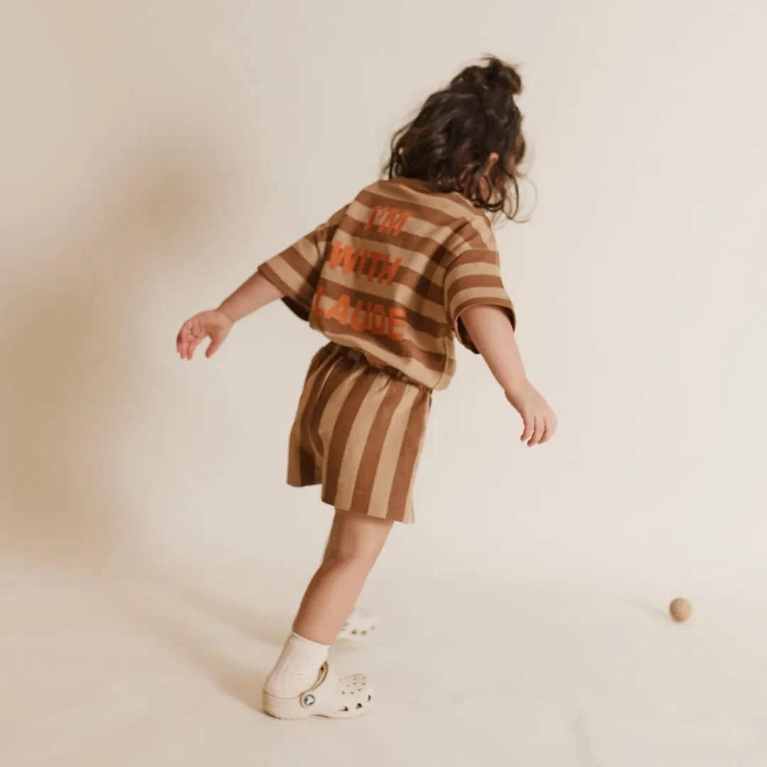 Emmi Stripe Cotton Shorts
