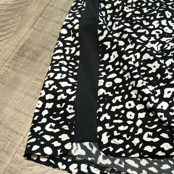 EP New York 16” High Rise Black And White Print Golf Skirt Size XL