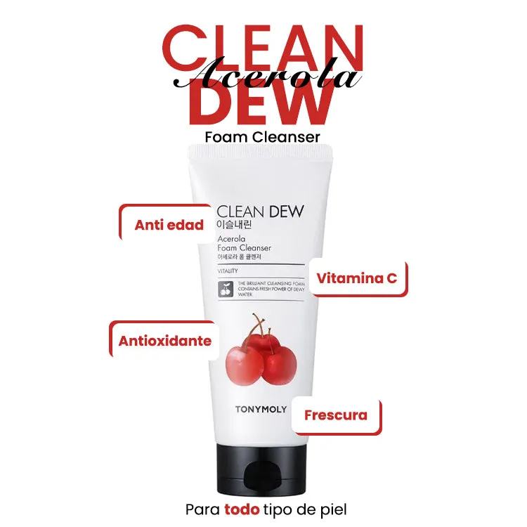 Espuma limpiadora de Acerola  Clean Dew