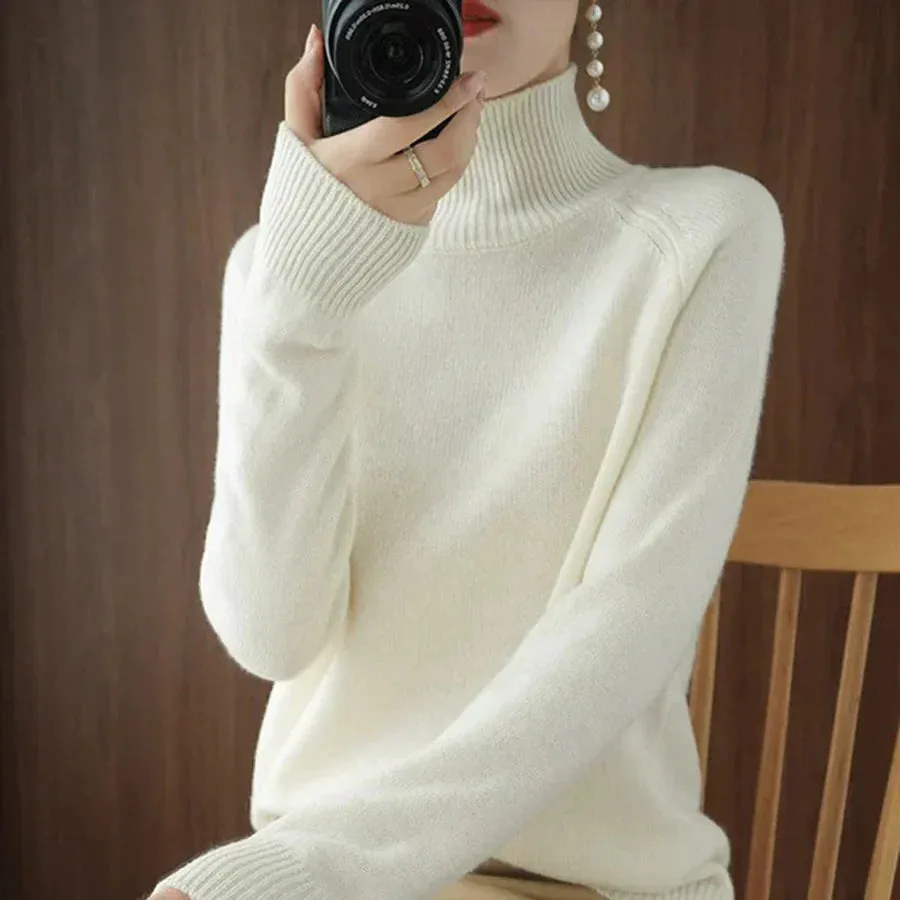 Euphrasia - fashionable striped sweater with a sophisticated look