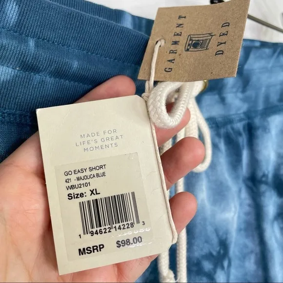 Faherty Go Easy Short in Majolica Blue, XL