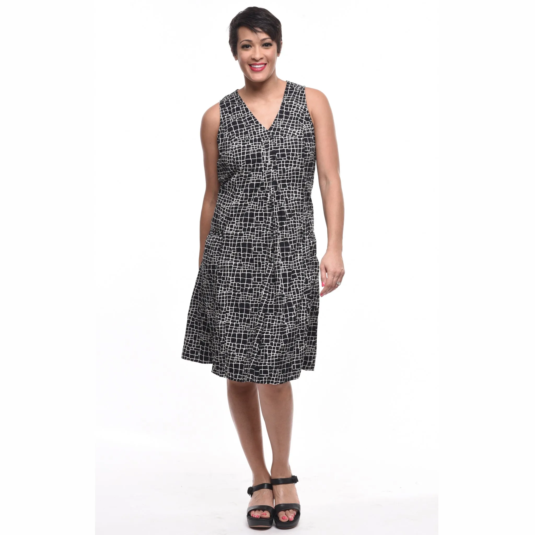 FINAL SALE CV656 Poppie Dress in Sidewalk*