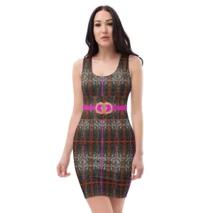 Fitted Sleeveless Bodycon Dress (Her/Muliebris)(Rind#7 Ouroboros Butterfly Belt Tree Link) RJSTH@Fabric#7  RJSTHW2021 RJS