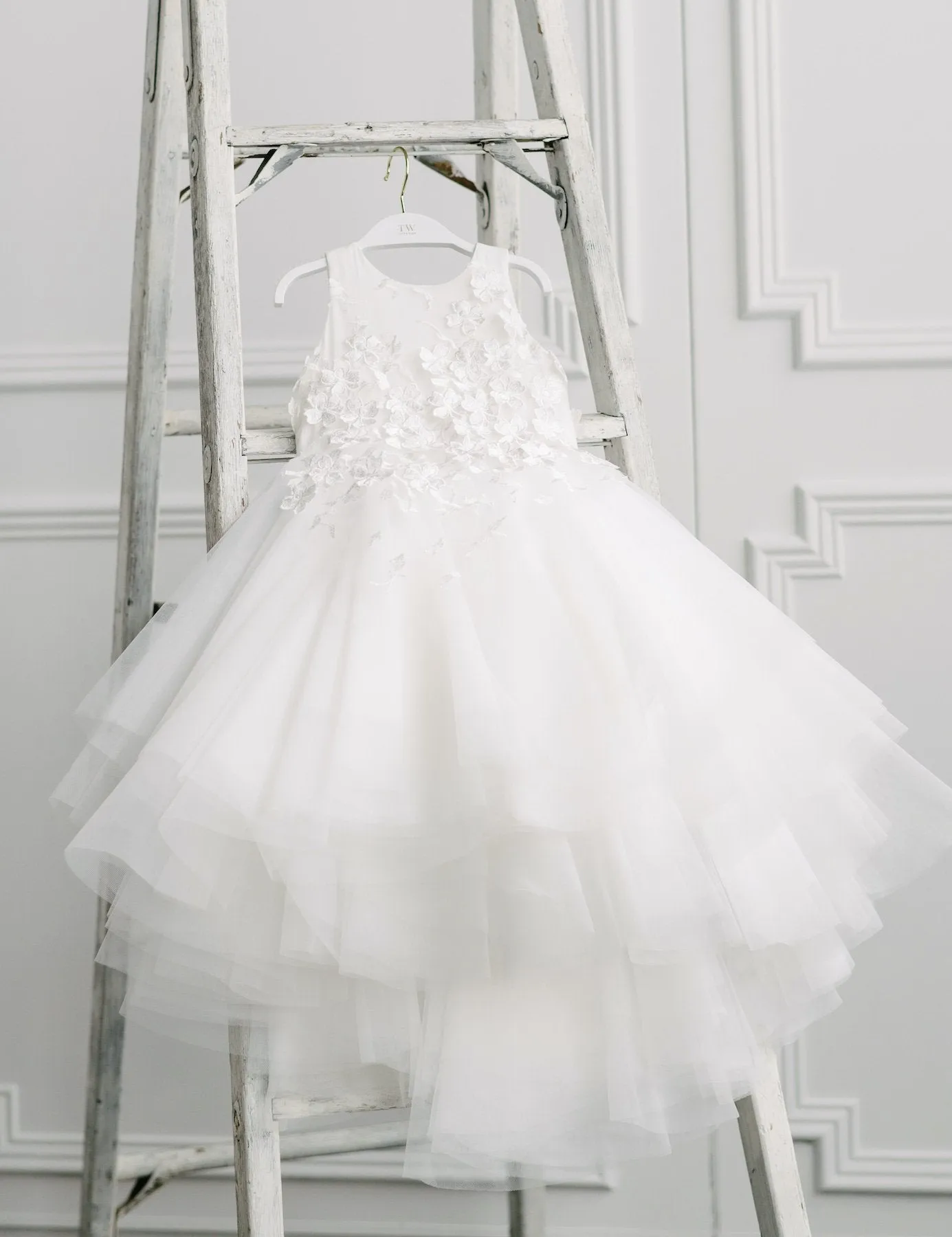 Floral Applique Bodice Dress FS24