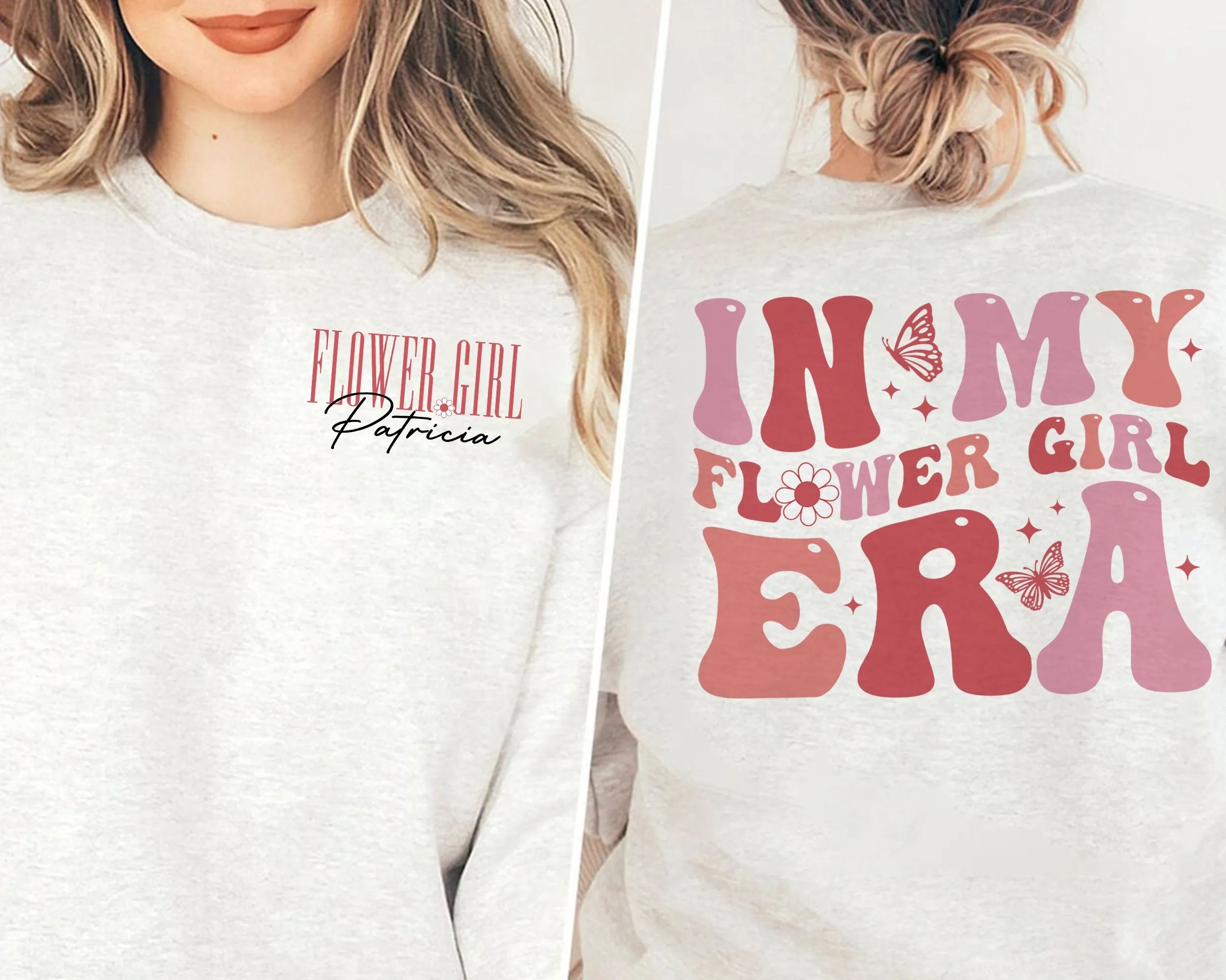Flower Girl Era Sweatshirt, Babe Of Honor Crewneck, Flower Girl Sweater, Babe Bridesmaid, Bridal Party Gift, Wedding Party, Junior Bridesmaid Gifts