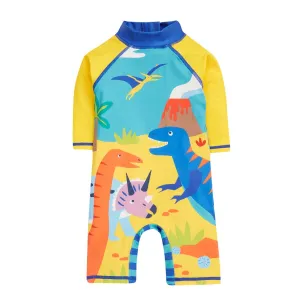 Frugi Sunsafe Infant Sunsuit Tropical Sea Dino