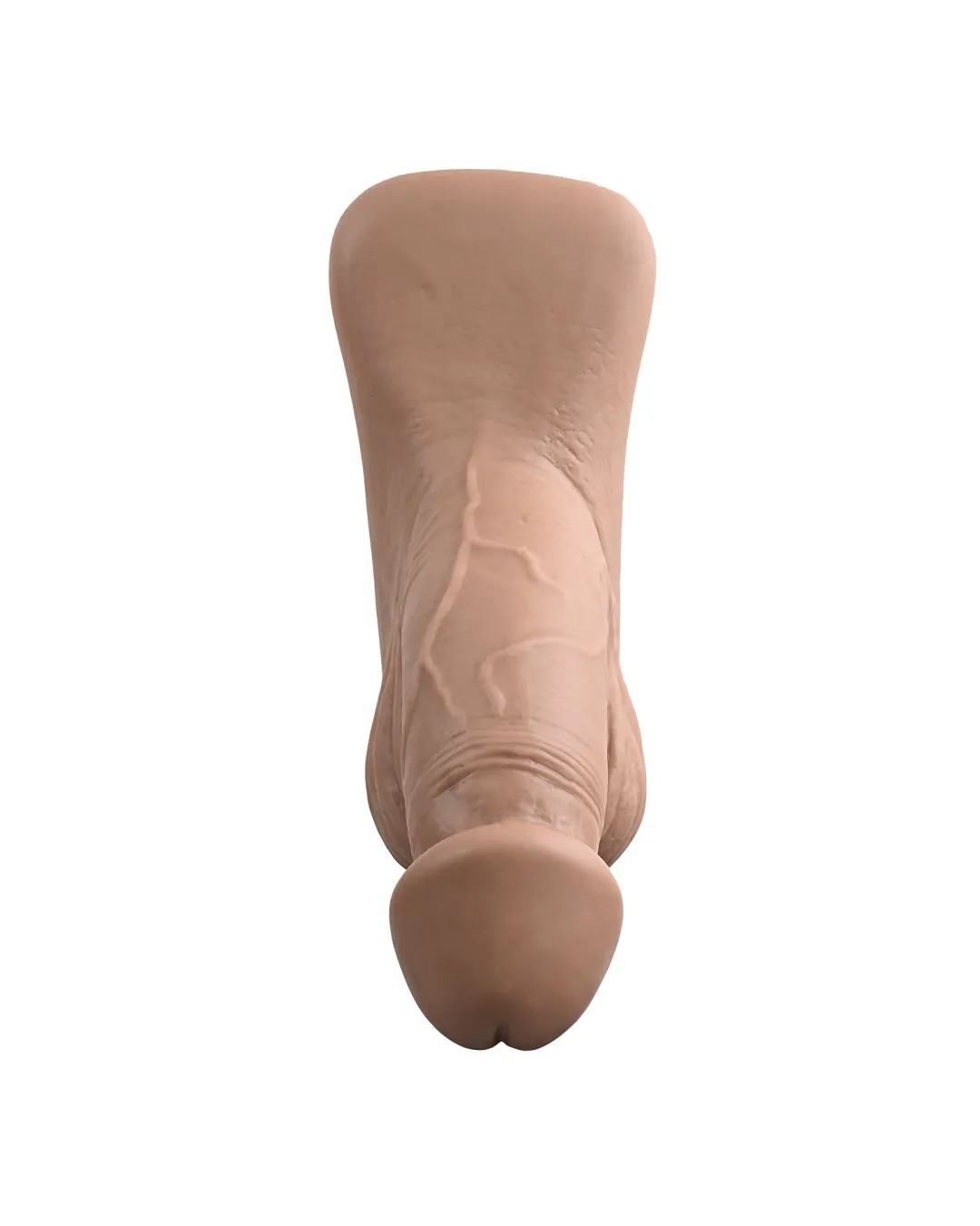 Gender X 4 Inch Ultra Realistic Silicone Packer with Wide Base - Caramel