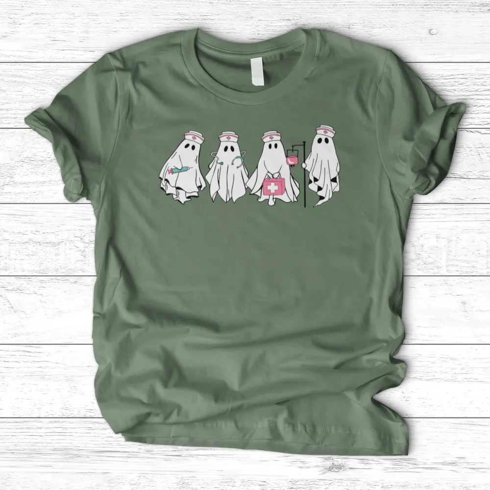 'Ghost Nurse Halloween' T-Shirts