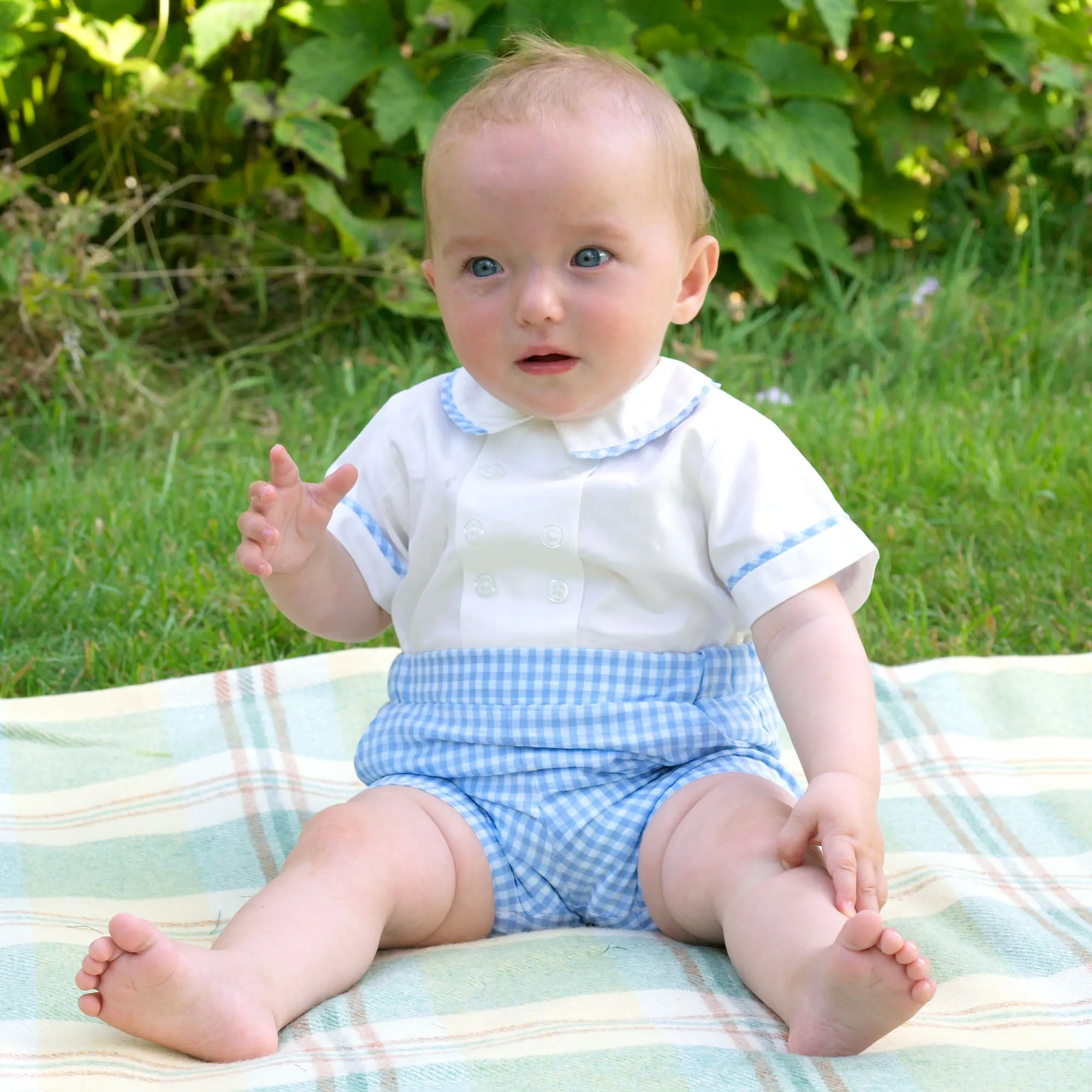 Gingham Romper