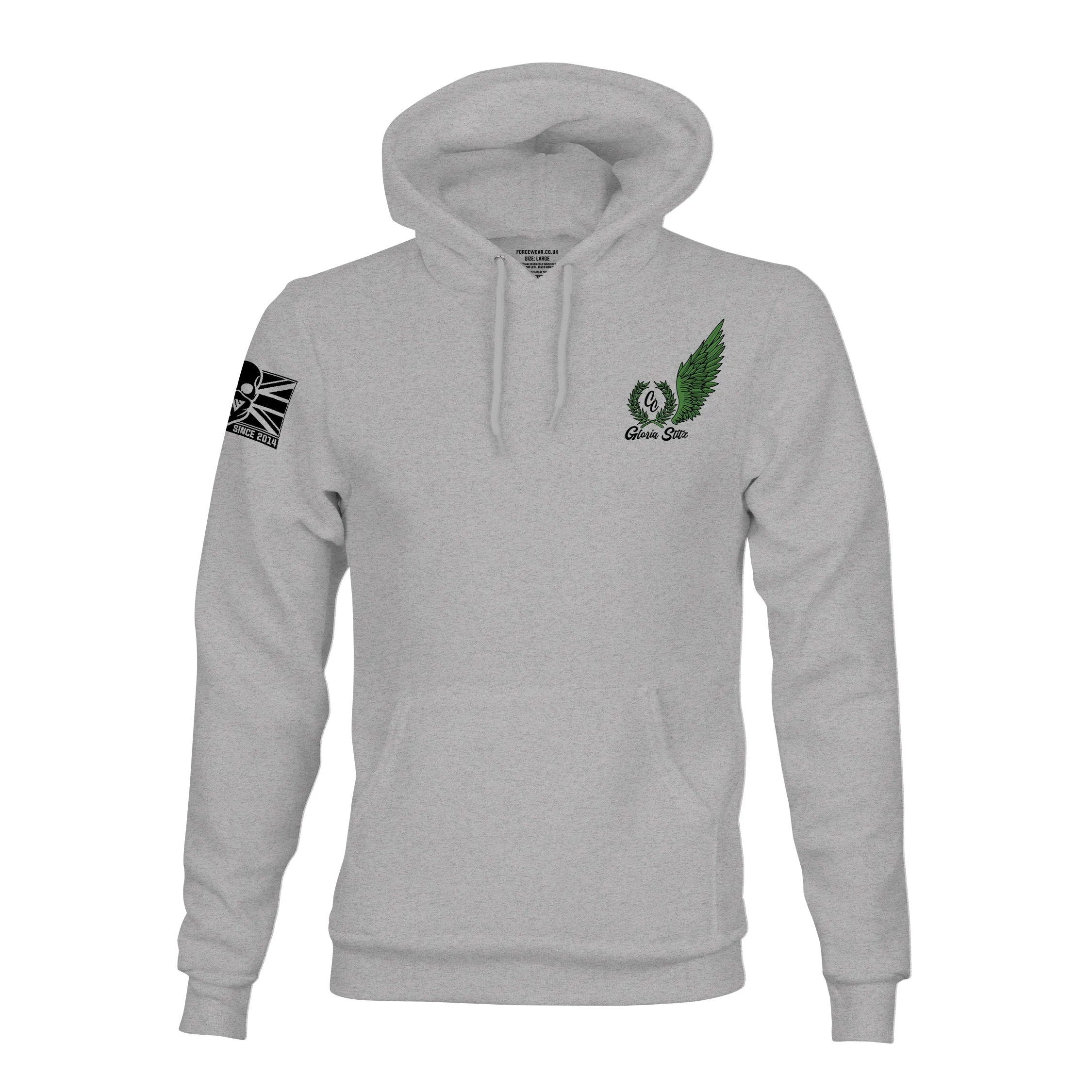 GLORIA STITZ GREEN TAG HOODIE